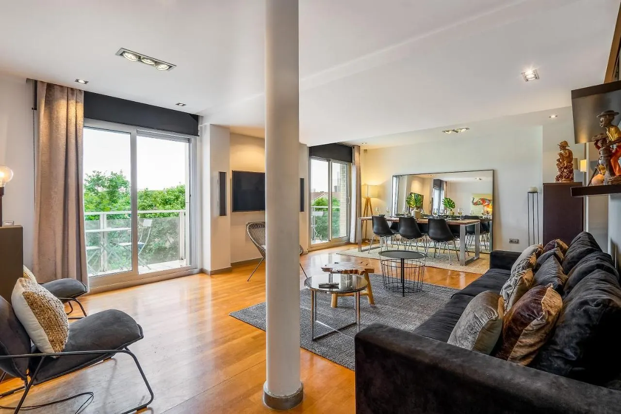 Lodging Apartments Beach Penthouse Near Center With Pool Barcelona