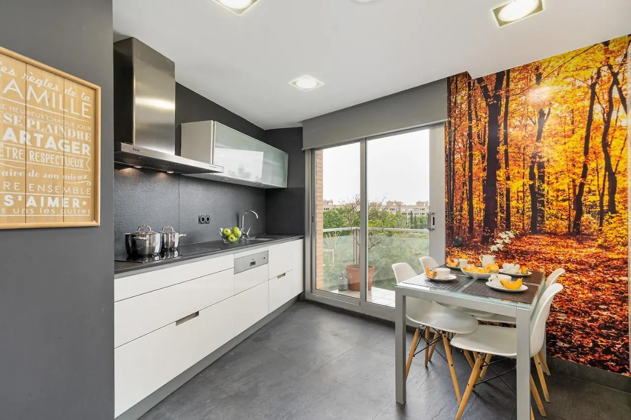 Lodging Apartments Beach Penthouse Near Center With Pool Barcelona Spanien