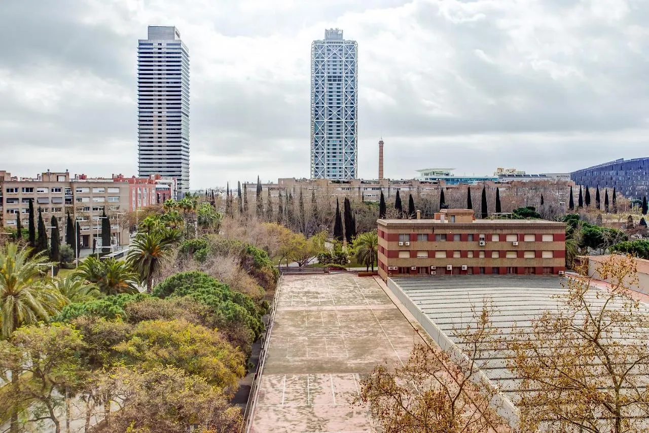 Lodging Apartments Beach Penthouse Near Center With Pool Barcelona Spanien